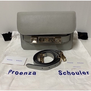 Used Proenza ps11 mini linosa in lightgrey color