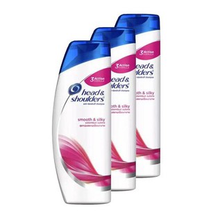 K.N. Shop ﻿Head &amp; Shoulders เฮดแอนด์โชวเดอร์ส แชมพู สมูทแอนด์ซิลกี้ 150 มล. (แพ็ค 3 ขวด)