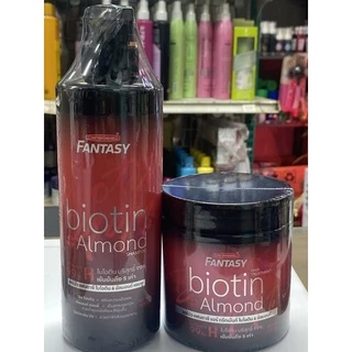 #Carebeau biotin แคร์บิว แฟนตาซี แฮร์ ไบโอติน&อัลมอนด์ แชมพู&ทรีทเม้นท์ บำรุงVitamin