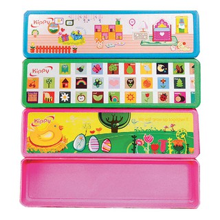 กล่องดินสอพลาสติกเล็ก แพ็ค 6 อัน Small plastic pencil box pack 6 pcs.