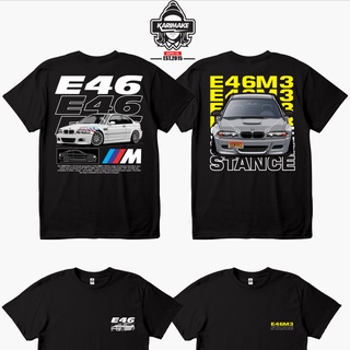 เสื้อยืด พิมพ์ลายรถยนต์ Bmw E46 M3 GEN STANCEสามารถปรับแต่งได้