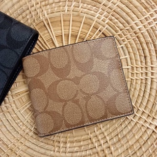 &gt;&gt;COACH ID BILLFOLDD WALLET IN SIGNATURE CANVAS