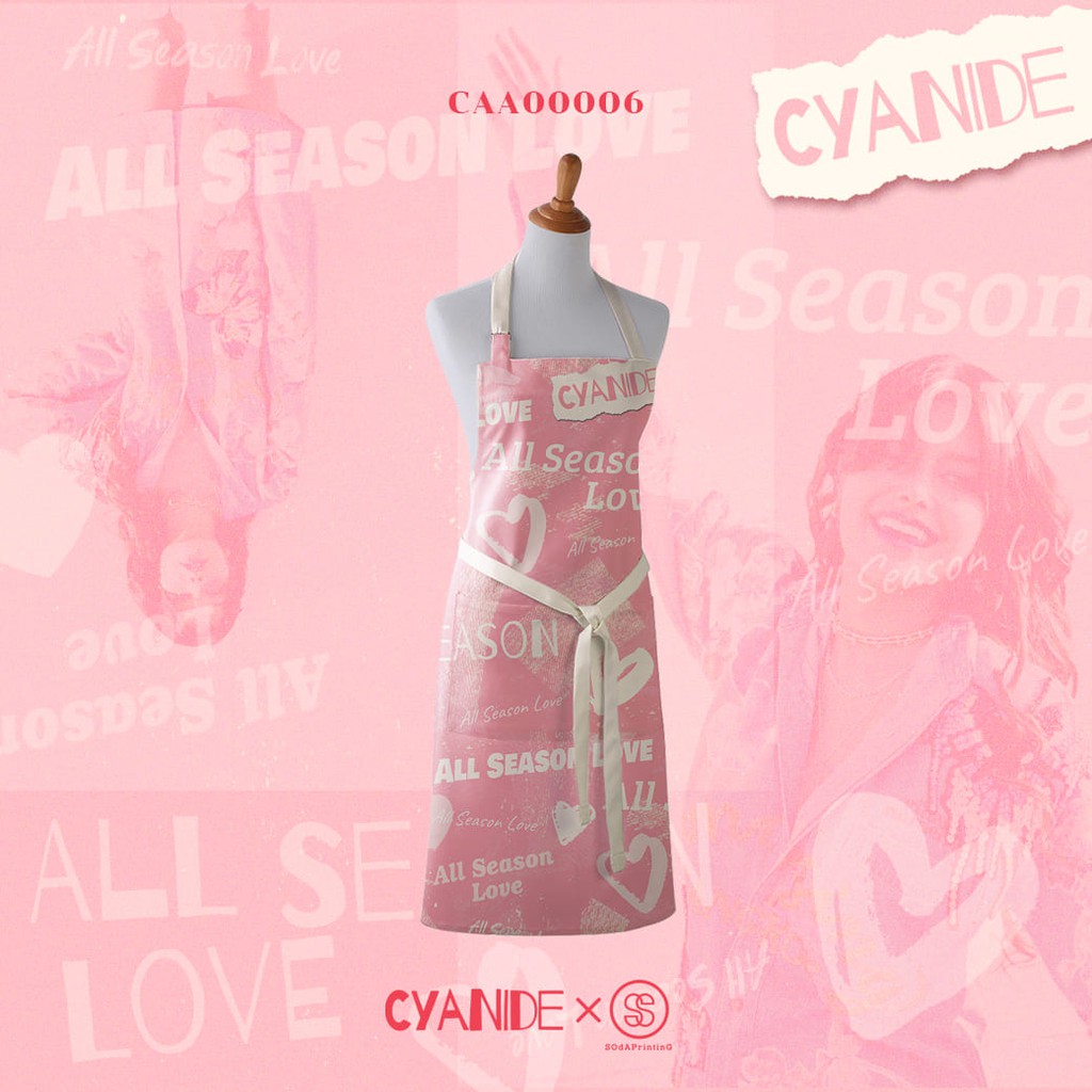 CYANIDE ผ้ากันเปื้อน CAA00006 #CYANIDE #CyanideValentineCollection #SOdAcreator #SOdAPrintinG