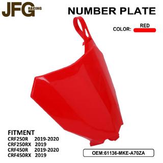 Front Number Plate For Honda CRF250R CRF450R 2019-2020 CRF250RX CRF450RX 2019