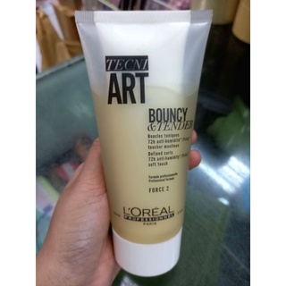 LOreal Tecni Art Bouncy &amp; Tender Force 2 ลอรีอัล เทคนิ อาร์ต บาวน์ซี่  แอนด์ เทนเดอร์ เจล-ครีม จัดแต่งทรงผม 150 มล.