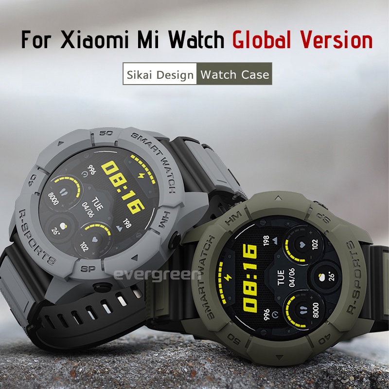 Sikai TPU เคสนิ่ม สําหรับ Xiaomi Mi Watch Global Version เคสนาฬิกา เคสป้องกันเต็มรูปแบบ กรอบกันชน อุปกรณ์เสริมสายนาฬิกาข้อมือ