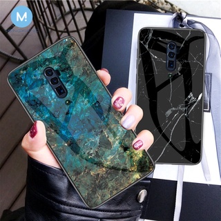 เคสโทรศัพท์มือถือแบบแก้วแข็ง ลายหินอ่อน สําหรับ OPPO Realme 3 5 5s 5i PRO C1 C2 C3 X XT OPPO A31 A12 A91 A92 F11 F9 PRO A3S A5S A5 A7 A9 2020 RNEO 10X 2 2F