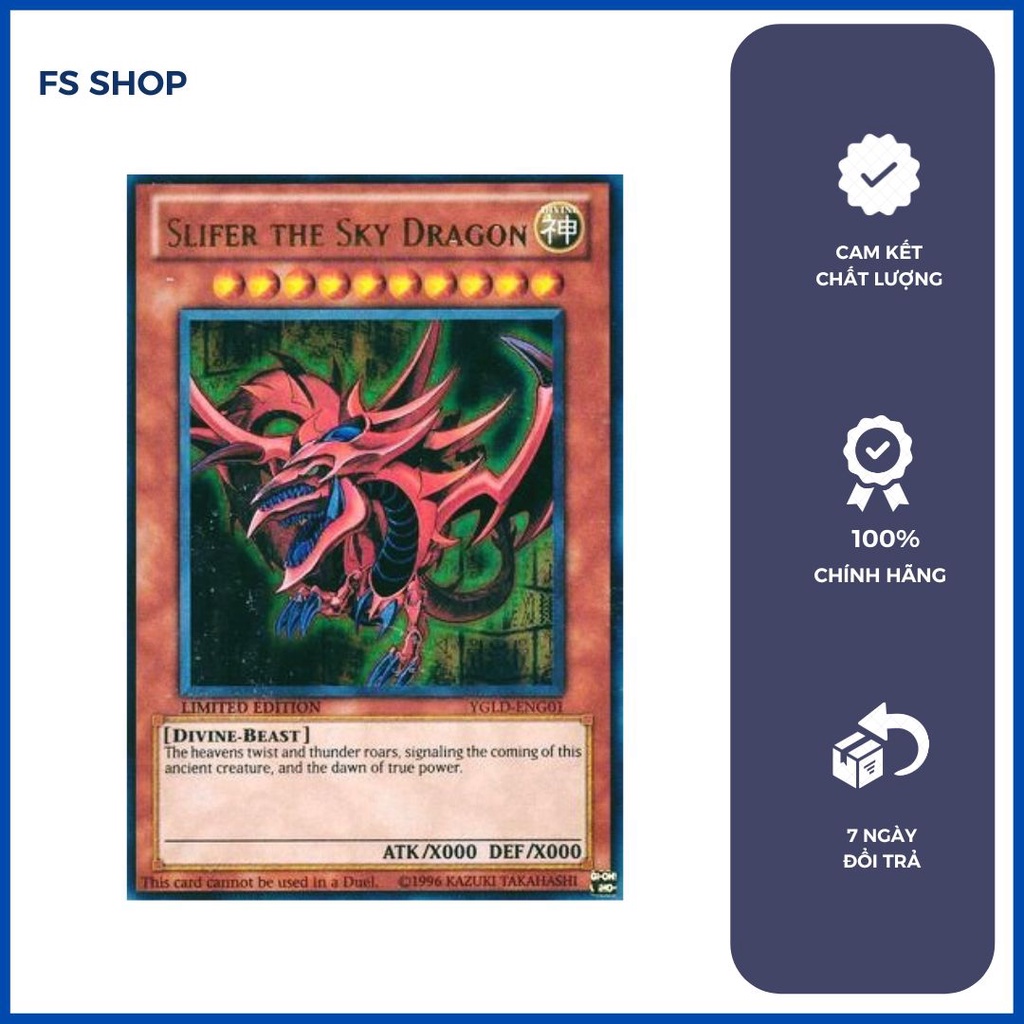 การ์ด Osiris ของแท้ -Slifer the Sky Dragon yugioh (หายากมาก)