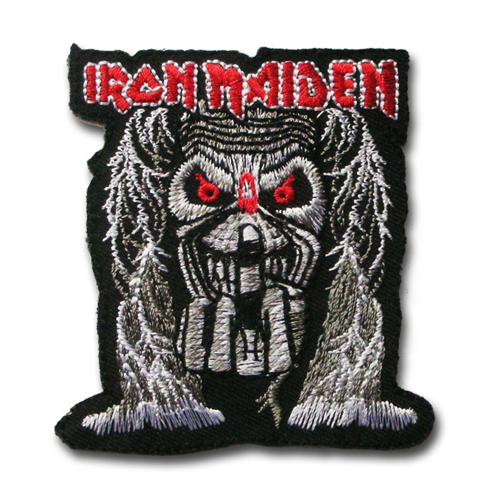 อาร์ม ตัวรีด อาร์มติดเสื้อ วงดนตรี เฮฟวี่ เมทัล วงร๊อค สลิปนีอท Iron Maiden Patch ไอรอน ไมเด้น  สำหร