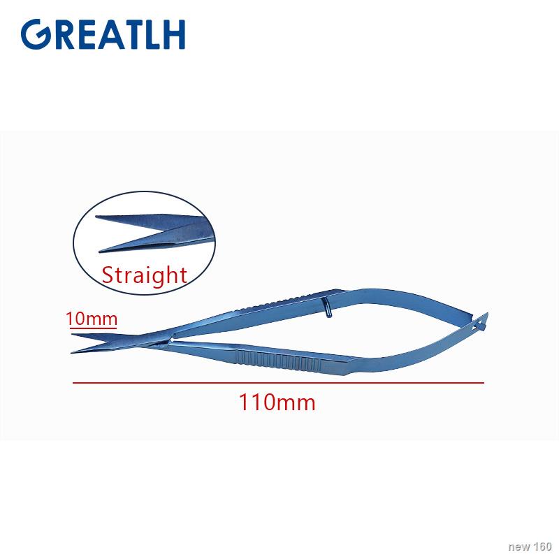 ทางการแพทย์ Ophthalmic Surgical Scissors 2 Type Choices 11cm Corneal ...