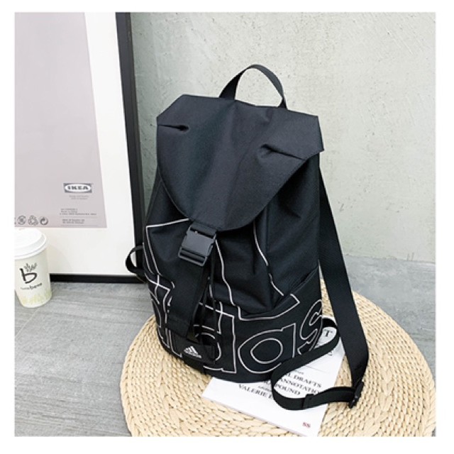 ขาย✎Adidas_Training Flap Backpack Kpop Style Bag Fashion Bag Ourdoor Bag Laptop Bag Travel Bag School Student Bag For Un