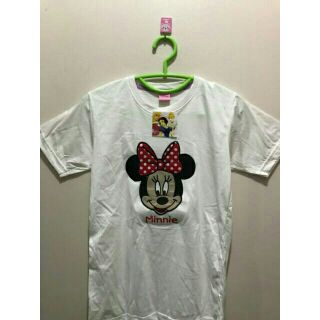 เสื้อยืดงานปักน่ารัก มินนี่เมาส์ 100.- เท่านั้น มีฟ้า ม่วง จร้า ^^