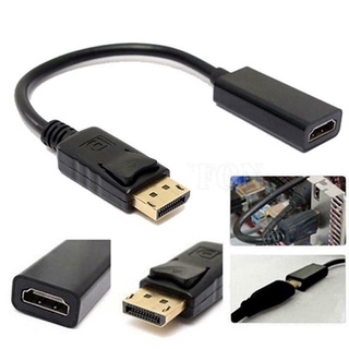 Display Port Dp To Hdmi Female อะแดปเตอร์แปลงสายเคเบิ้ลสําหรับ Hdtv