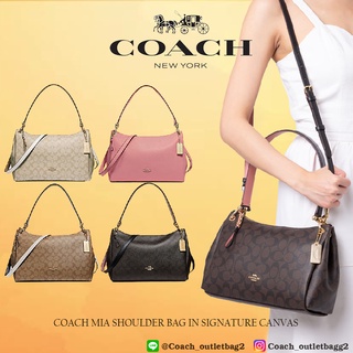 Coach MIA SHOULDER BAG IN SIGNATURE CANVAS