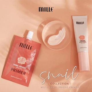 ดีล🔥 [กล่อง x6ซอง] มิลเล่ สเนล ไบรท์ ไพรเมอร์ MILLE SNAIL BRIGHT PRIMER SPF 15 PA+ 6 กรัม