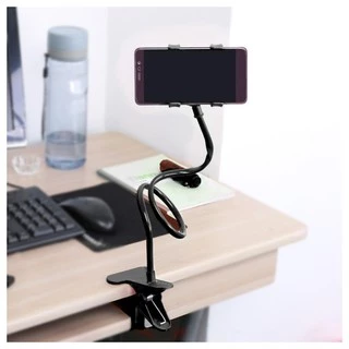 สากลขี้เกียจโทรศัพท์มือถือคอห่านยืน Holder Stents ที่มีความยืดหยุ่นเตียงโต๊ะโต๊ะคลิปยึดสำหรับโทรศัพท์ที่มีความยืดหยุ่นที