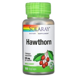 Solaray, Hawthorn, 525 mg [ 100 VegCaps ] Now Foods, Hawthorn Berry, Natures Way, Hawthorn Berries