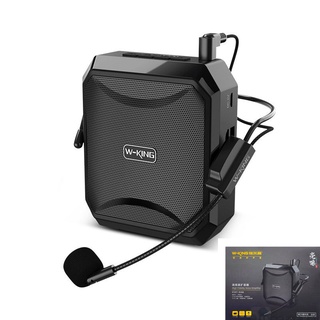 ลำโพง ช่วยสอน W-KING KS01 KS-01 Speaker ลำโพง + ไมโครโฟนแบบพกพา กำลังขับ 6W สีดำ ของแท้