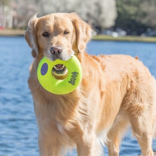 KONG  Airdog® Squeaker ของเล่นสุนัข Donut ขนาด M โดนัทผ้าเทนนิส.