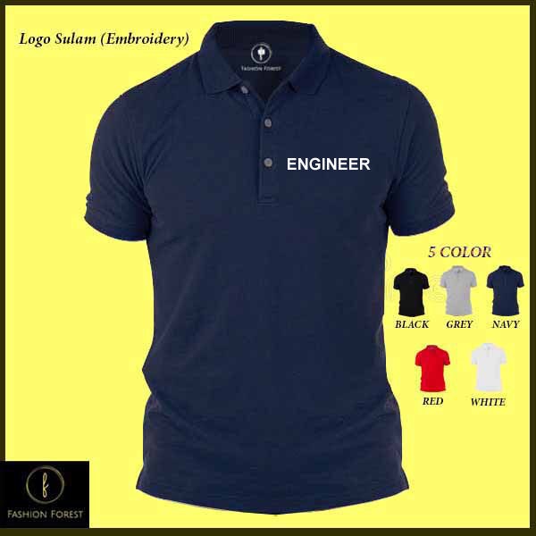 Engineer Sulam บริษัทองค์กรเย็บปักถักร้อยกิจกรรมฟังก์ชั่นกลุ่ม Baju เสื้อโปโลเสื้อยืดเสื้อ NADNAD