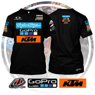 คอตต้อนคอกลมเสื้อยืดแขนสั้น พิมพ์ลายกราฟฟิค KTM Racing by Troy Lee ขนาดใหญ่ สําหรับผู้ชาย 2022S-5XL