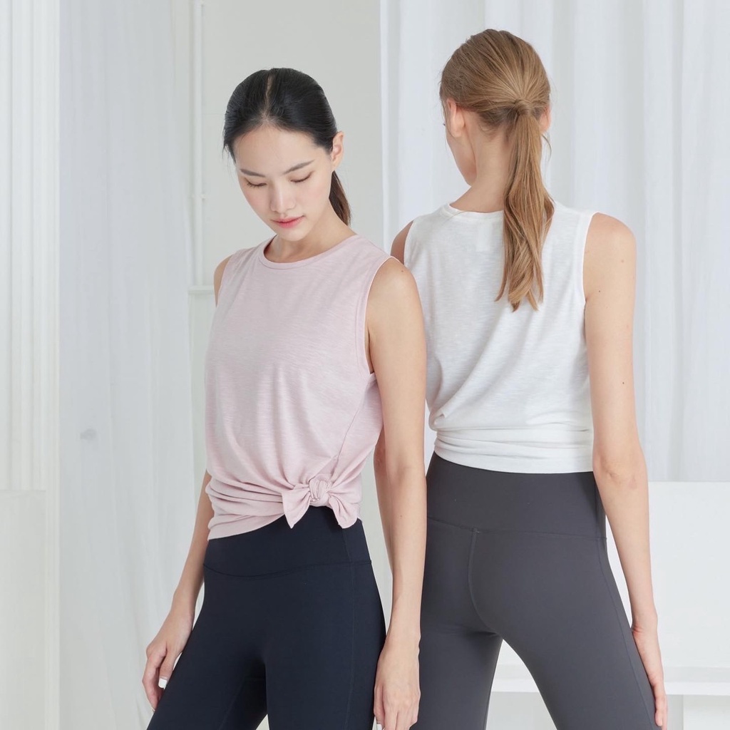 PENNY | Coco Tank เสื้อกล้ามออกกำลังกาย  ใส่ได้2แบบ ปล่อยยาวปิดสะโพกชายเฉียง หรือ ผูกเอวด้านข้าง *พร้อมส่ง