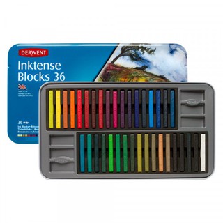 Derwent inktense blocks 36 I แท่งหมึกระบายน้ำกล่อง 36 สี