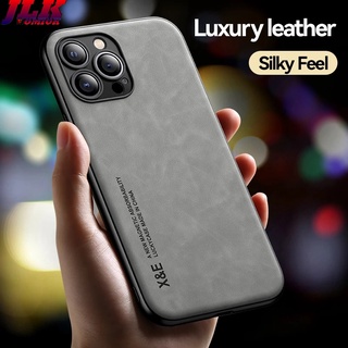 [FOMIOK] Magnetic Luxury PU Leather Phone Case For iPhone 13 11 12 Pro Max XS Max XR X 7 8 Plus SE 2022 Soft Matte Business Back Cover
