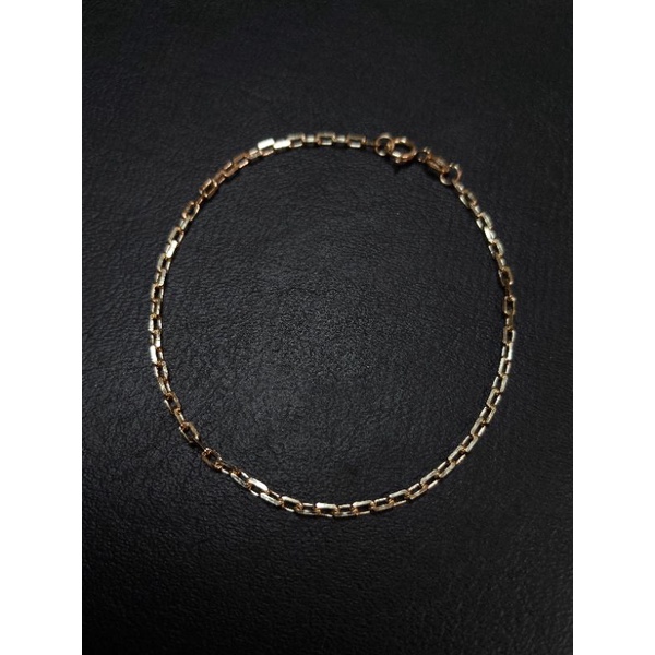 สร้อยข้อมือทองแท้อิตาลี9K(375)สีทอง*สีขาว