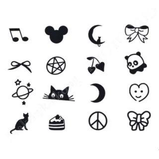 แทททู *พร้อมส่ง * Tattoo แทกทูรอยสักกันน้ำ มินิมอล ติดแน่น ทนนาน ไม่ลอก