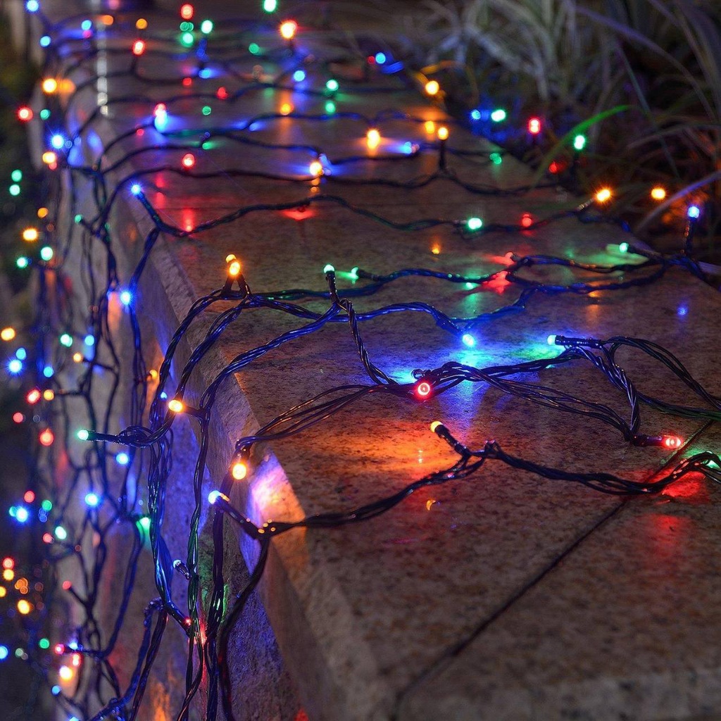 ไฟกระพริบ กันน้ำ ไฟประดับ ไฟปีใหม่ RGB ไฟตกแต่ง 20LED ไฟคริสต์มาส ไฟตกแต่งตามเทศกาล ไฟกลางแจ้ง