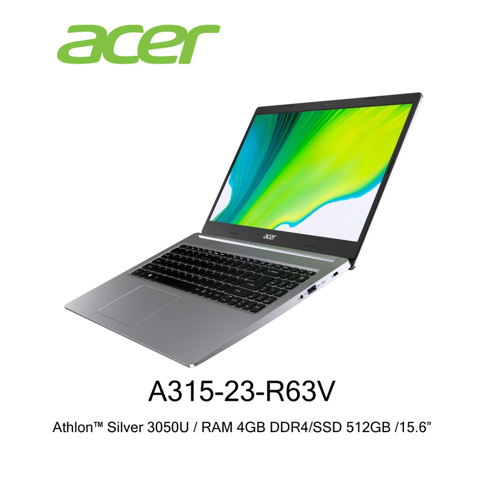 Notebook Acer Aspire 3 A315-23-R63V ( โน๊ตบุ๊คเรียนออนไลน์)