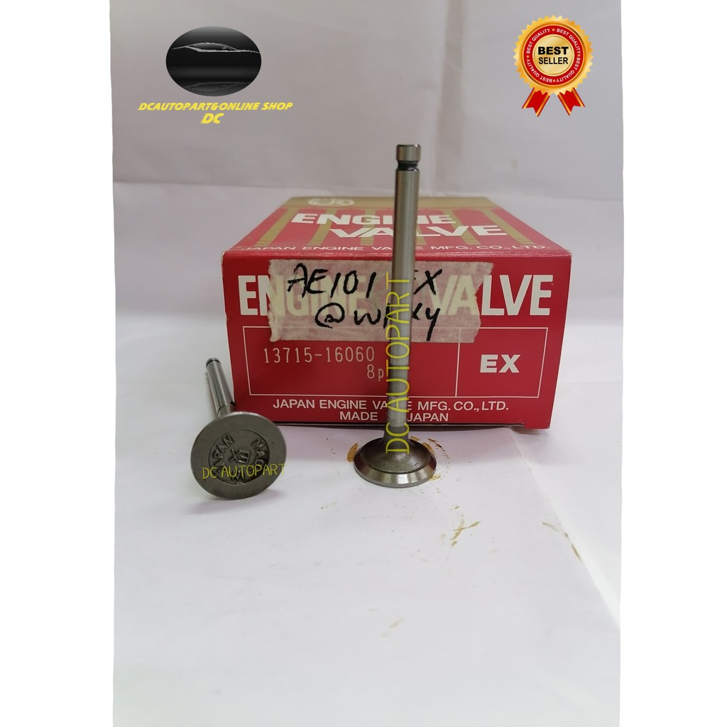 TOYOTA COROLLA AE101 AE111 1.6 4A-FE ENGINE INTAKE & EXHAUST ENGINE VALVE ( DOKURO JAPAN )