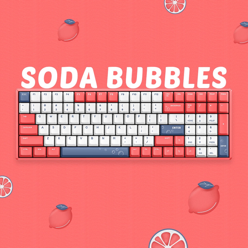 IQUNIX Keyboard F96 Soda Bubbles RGB Gateron Switch