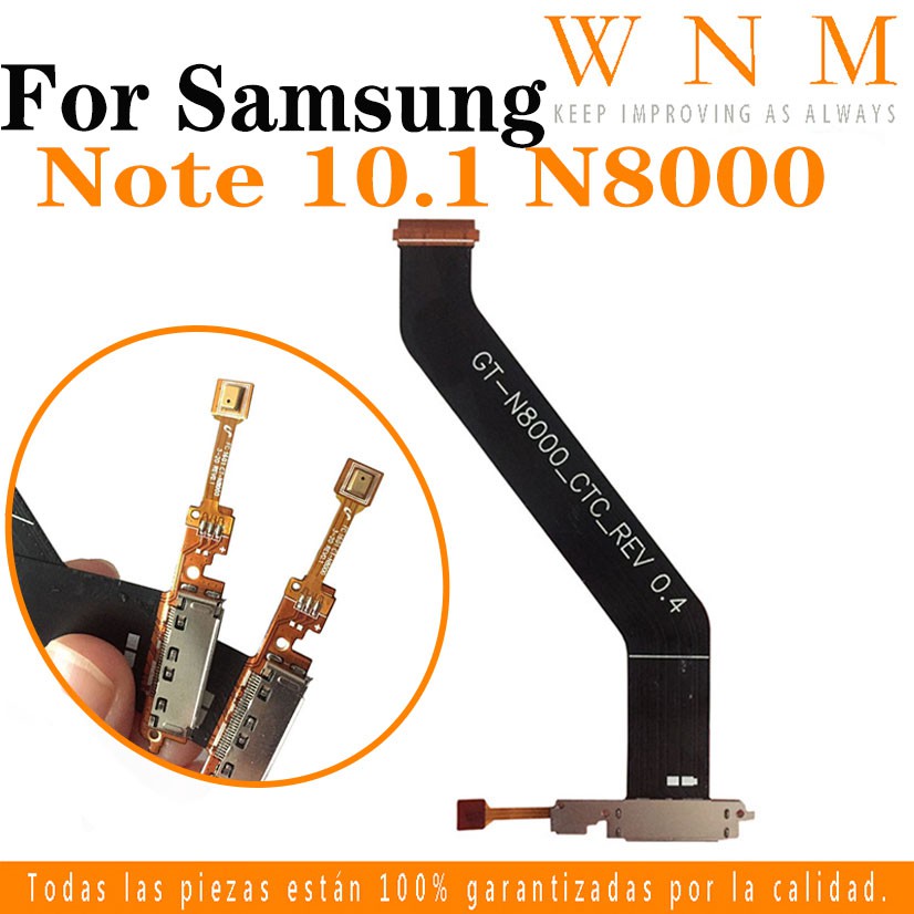 Usb ชาร์จพอร์ต Dock connector สําหรับ Samsung Galaxy หมายเหตุ 10.1 GT-N8000 N8010 N8000 ชาร์จพอร์ต Flex สายอะไหล่ซ่อม