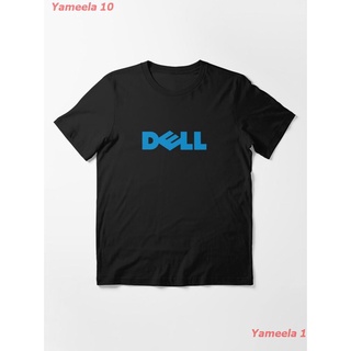 เสื้อยืดผ้าฝ้ายพิมพ์ลายขายดีDell Essential T-Shirt เสื้อยืดพิมพ์ลาย เสื้อยืดผู้หญิง เสื้อยืดผู้ชาย เสื้อคอกลม Oversize