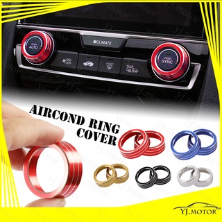 ฝาครอบแดชบอร์ด อลูมิเนียมอัลลอยด์ สําหรับ Honda Civic FC Aircond Ring ปี 2016-2020