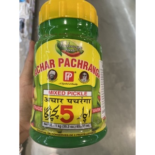 มิกซ์ พิกเกิลส์ ตรา พัชจรังกาฟู๊ด 1 Kg. Pachranga foods Mix Pickle Achar Pachranga