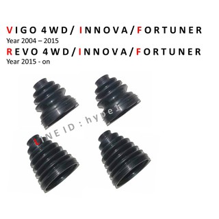 *** SET ***  ยางกันฝุ่นเพลาขับ ยางหุ้มเพลา ครบชุด วีโก้ VIGO 4WD/ รีโว่ 4WD / อินโนว่า / ฟอร์จูนเนอร์ FORTUNER ปี 04-21