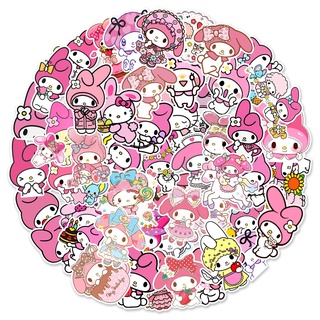 สติกเกอร์ Pvc กันน้ํา ลายการ์ตูน My Melody Sanrio น่ารัก 50 ชิ้น