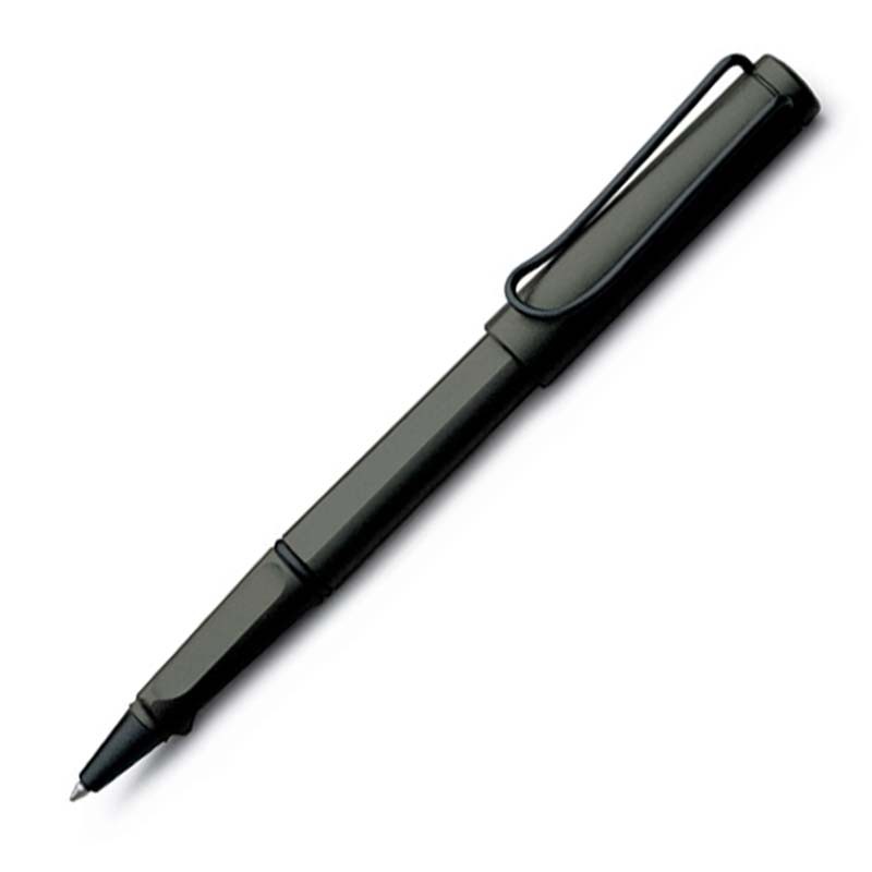 Lamy Safari Charcoal Black Rollerball Pen (ปากกาลามี่ ด้ามสีชาร์โคลแบล็คคลิปสีดำ)