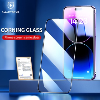 SmartDevil Corning Gorilla ฟิล์มกระจกนิรภัยกันรอยหน้าจอ HD กันฝุ่น กันรอยนิ้วมือ สําหรับ For iPhone 14 Pro max 14 Promax 14 Plus