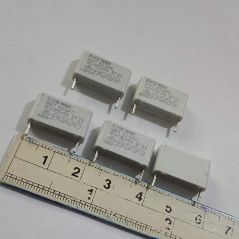 (ใส่โค้ดPEPE333 ลดเพิ่ม 15%)0.033UF 250V 333PF 33NFคาปาซิเตอร์ EVOX MKT X2ขาห่าง15มิล ของดี-เก่าเก็บ