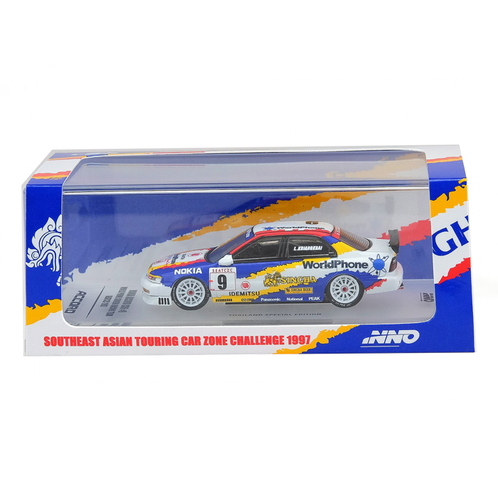 INNO MODELS INNO64 1/64 THAI EXCLUSIVE - HONDA ACCORD CD6 9 WORLD PHONE SINGHA RACING TEAM SEATCZC19