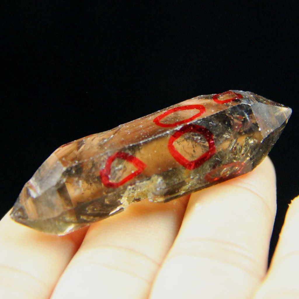 Smoky Quartz Enhydro