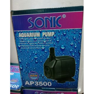 ปั๊มน้ำยี่ห้อ SONIC  รุ่น AP-3500  ปั๊มน้ำ สำหรับตู้ปลา หรือบ่อปลา