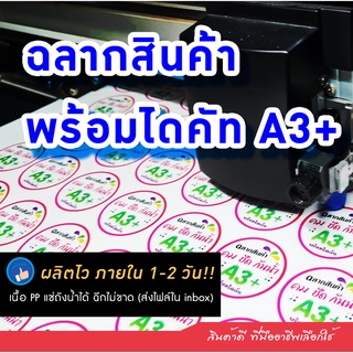 ฉลากสินค้า Sticker ไดคัท A3+