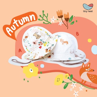 Tiny Nest Sunhat หมวกกันแดดเด็กอ่อน  AutumnXJourney BlueXGrey Pink