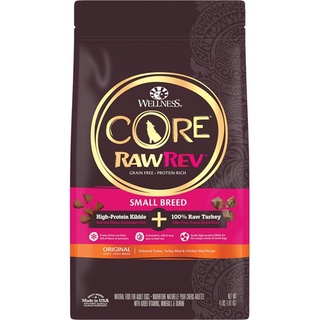 อาหารสุนัข Wellness Core Raw Rev สูตร Small Breed Original Deboned Turkey, Turkey Meal &amp; Chicken Meal Recipe ขนาด 1.8 kg