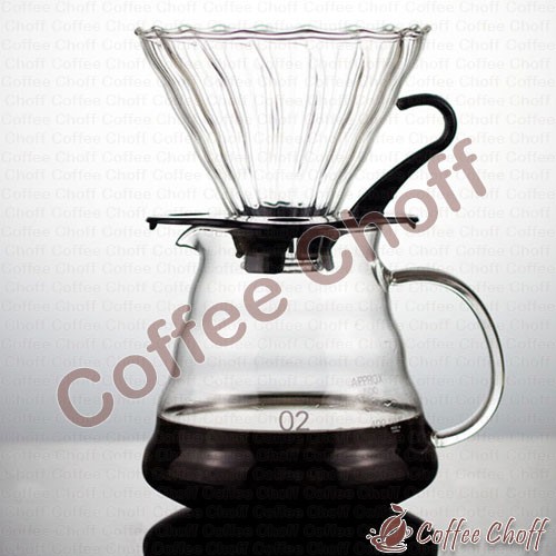 V60 แพคเกจแก้วประเภท VDG V60 แก้วและ CLOUD COFFEE SERVER RANGE COFFEE SERVER 600ML 1-4 PEOPLE